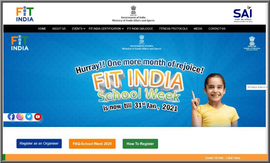 Fit India Registration