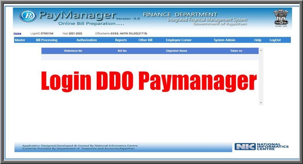 Rajasthan Teachers Web Portal Paymanager Pay Detail Update Online
