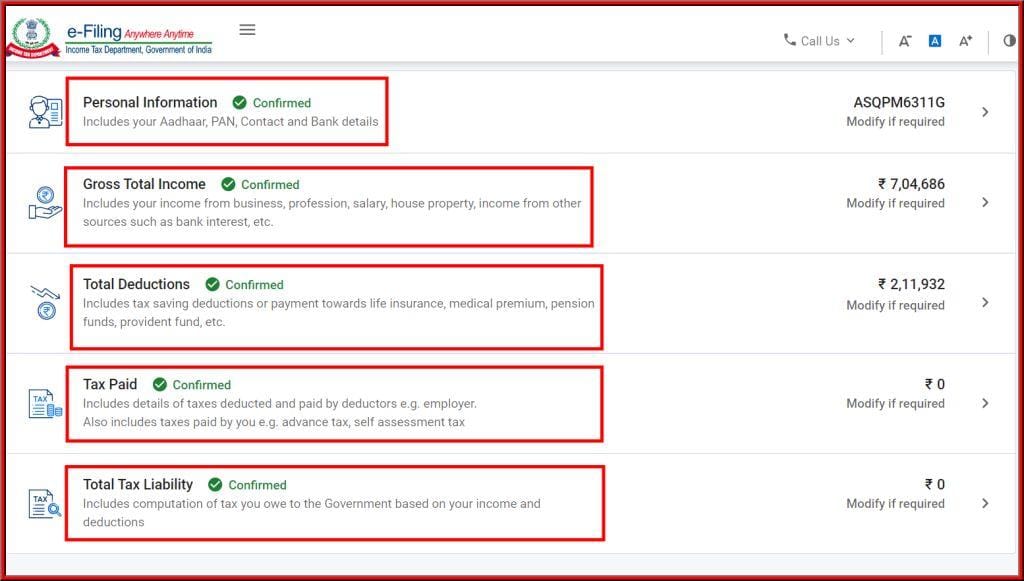 validate your pre-filled return