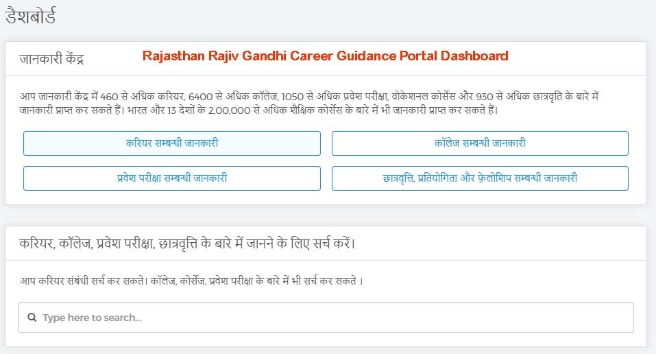 Login Rajiv Gandhi Career Portal